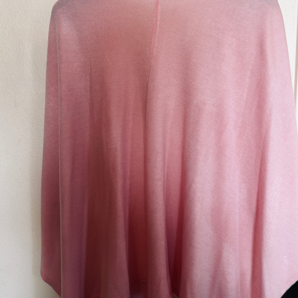 Light Pink Open-Front Draped Women's Cardigan Shawl Sweater Wrap L XL XXL - Picture 6 of 9